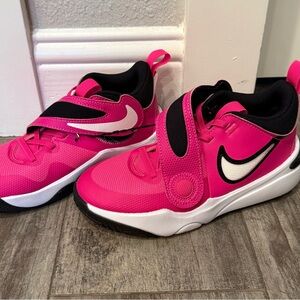 New Nike Kids Pink Basketball Shoes